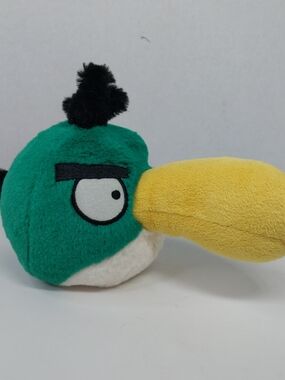 ANGRY BIRDS Hal Toucan Green Bird Plush Closed Beak Commonwealth 5"-9"